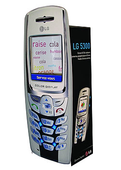 PLV téléphone factice en compact contrecollé